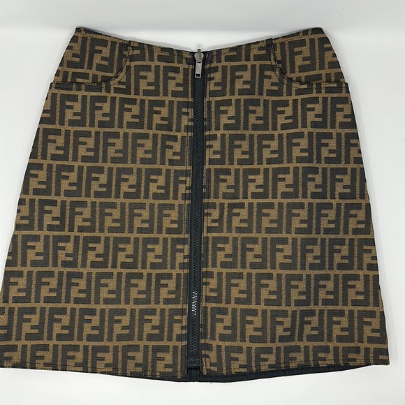 💯 Authentic Fendi Reversible Zipper Skirt - Picture 3 of 11